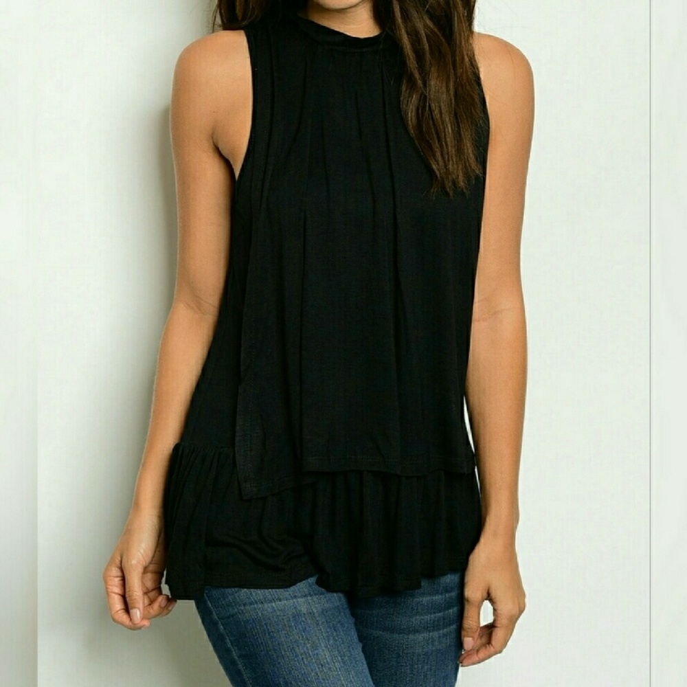 Layered Black Tank Top